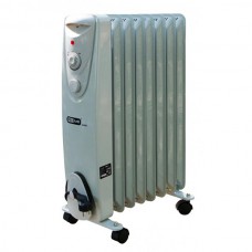 RC 1508 Безмасляный радиатор, 1500 Вт, 8 секций, 2 режима работы, термостат, защита от падения, коро